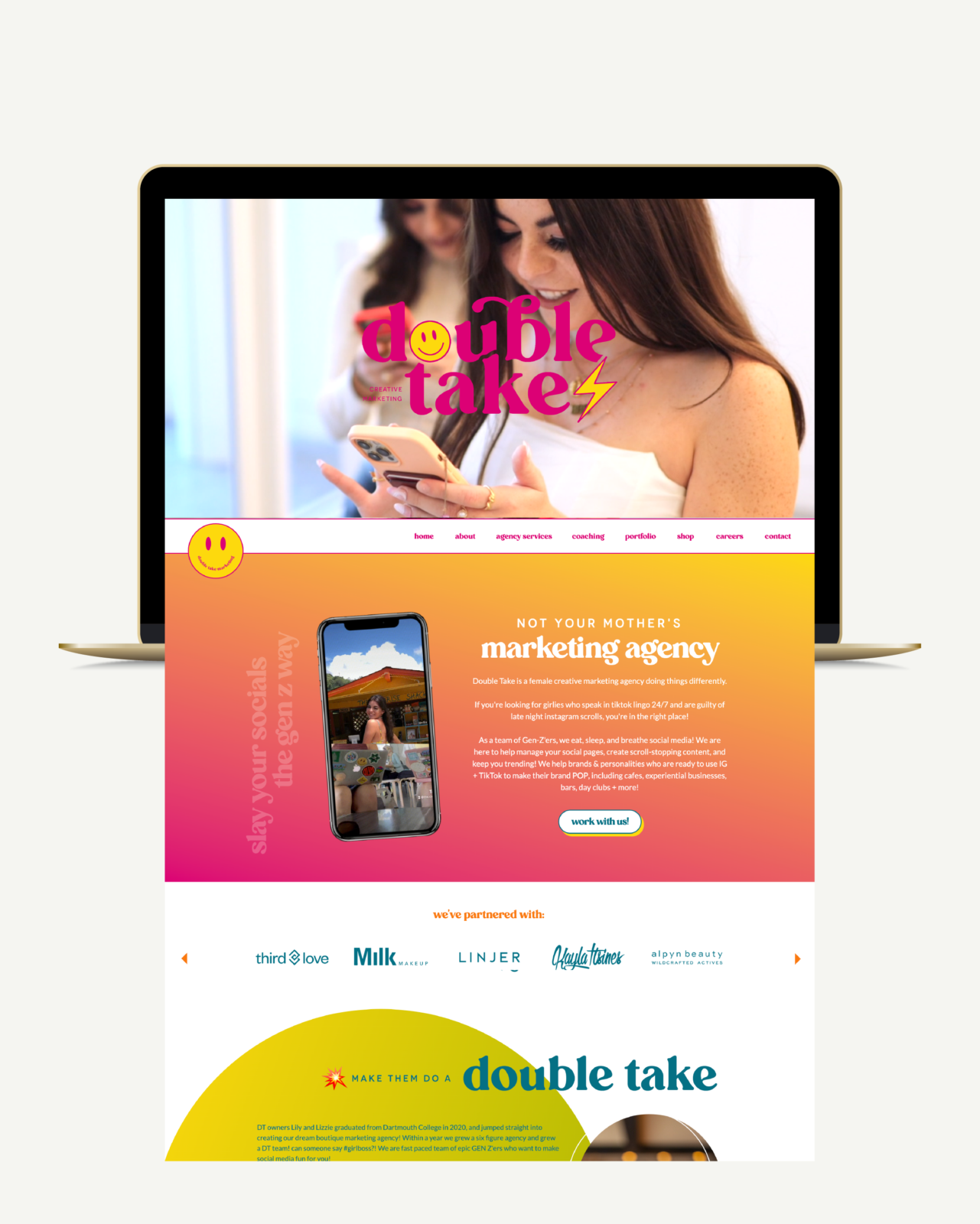 Brand and Website Design for Double Take Marketing - J. Ashley Innovations